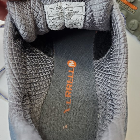 Merrell Shoes Womens Size 7 Trail Running Dark Slate Blue Gray Hiking Lace Up. G - Picture 15 of 16